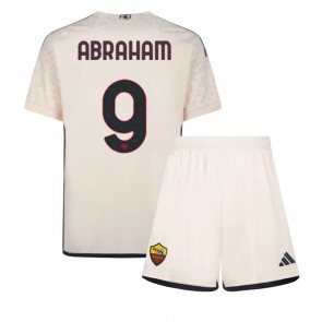 Lacne Dětský Futbalové dres AS Roma Tammy Abraham #9 2023-24 Krátky Rukáv - Preč (+ trenírky)